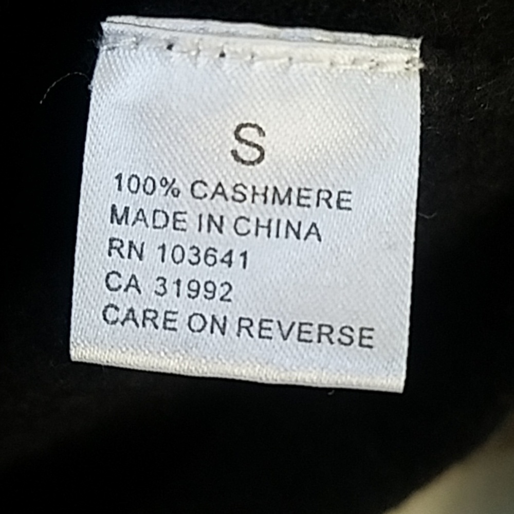 Solid Black 100%  CASHMERE SWEATER by  KIER +J - Picture 2 of 8